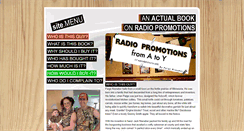 Desktop Screenshot of anactualbookonradiopromotions.com